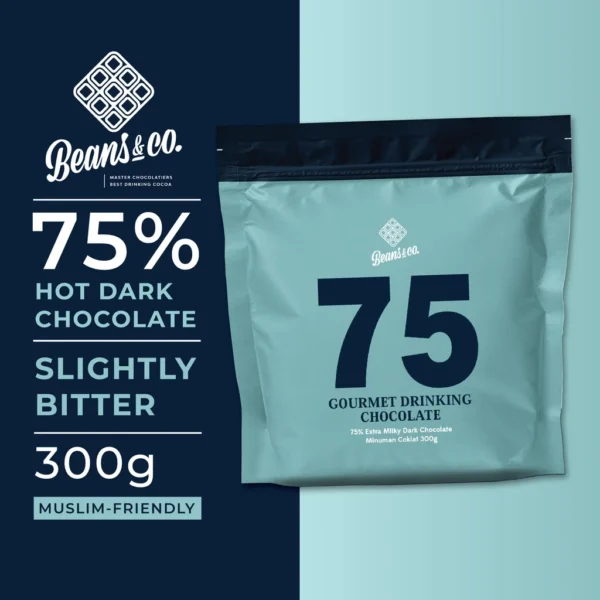dc3cd63e33dad5fae0c526347fbc92e6 Beans&Co 75% Hot Dark Chocolate Mini Pack 300g