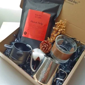 Itaccino Caffe| Premium Coffee Gift Box with Foldable Pour Over 4 in 1| 100g